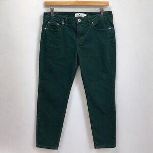 Vineyard Vines High Rise Skinny Jeans Green Women's Size 12 Stretch Pants
